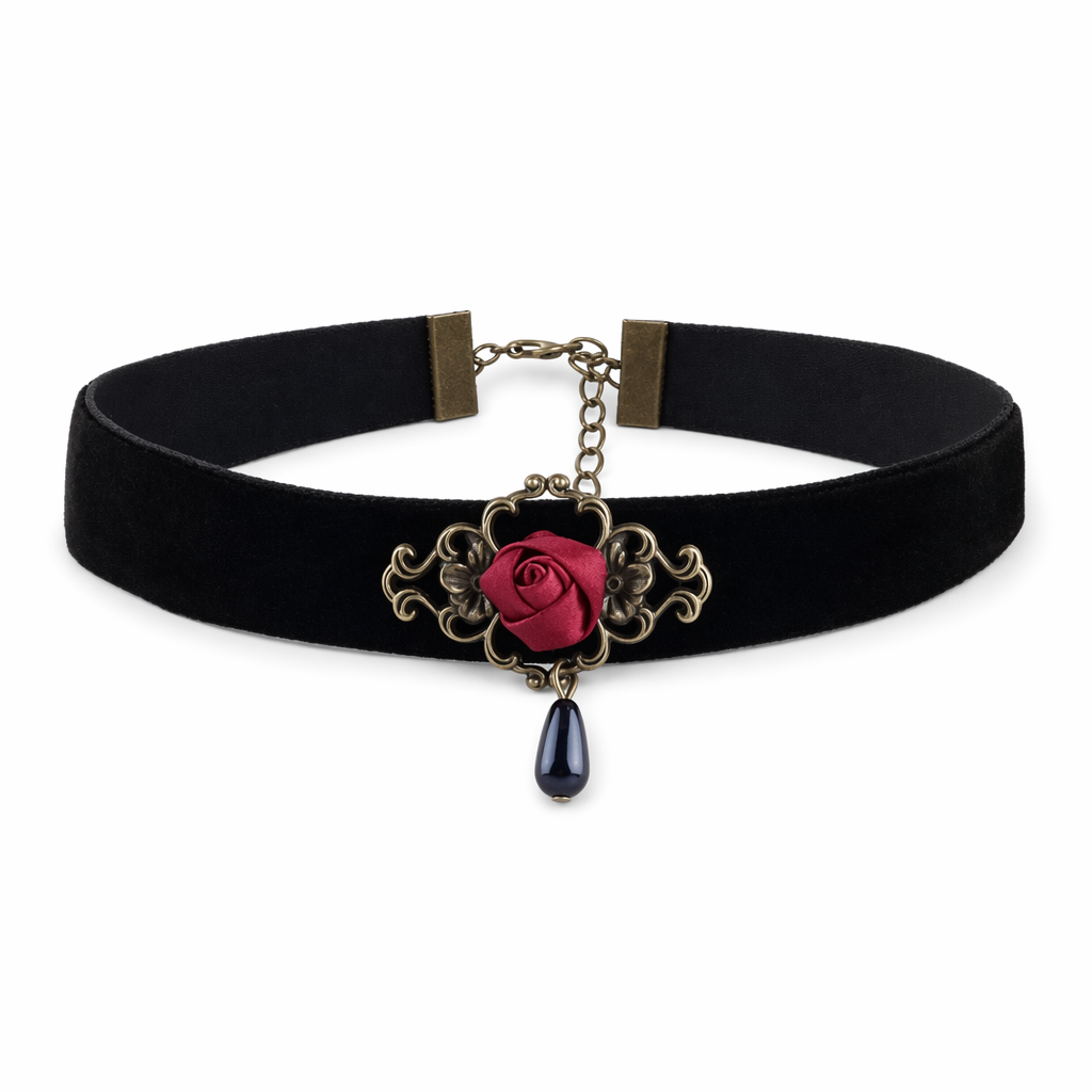 Rose Cross Necklace DD-38