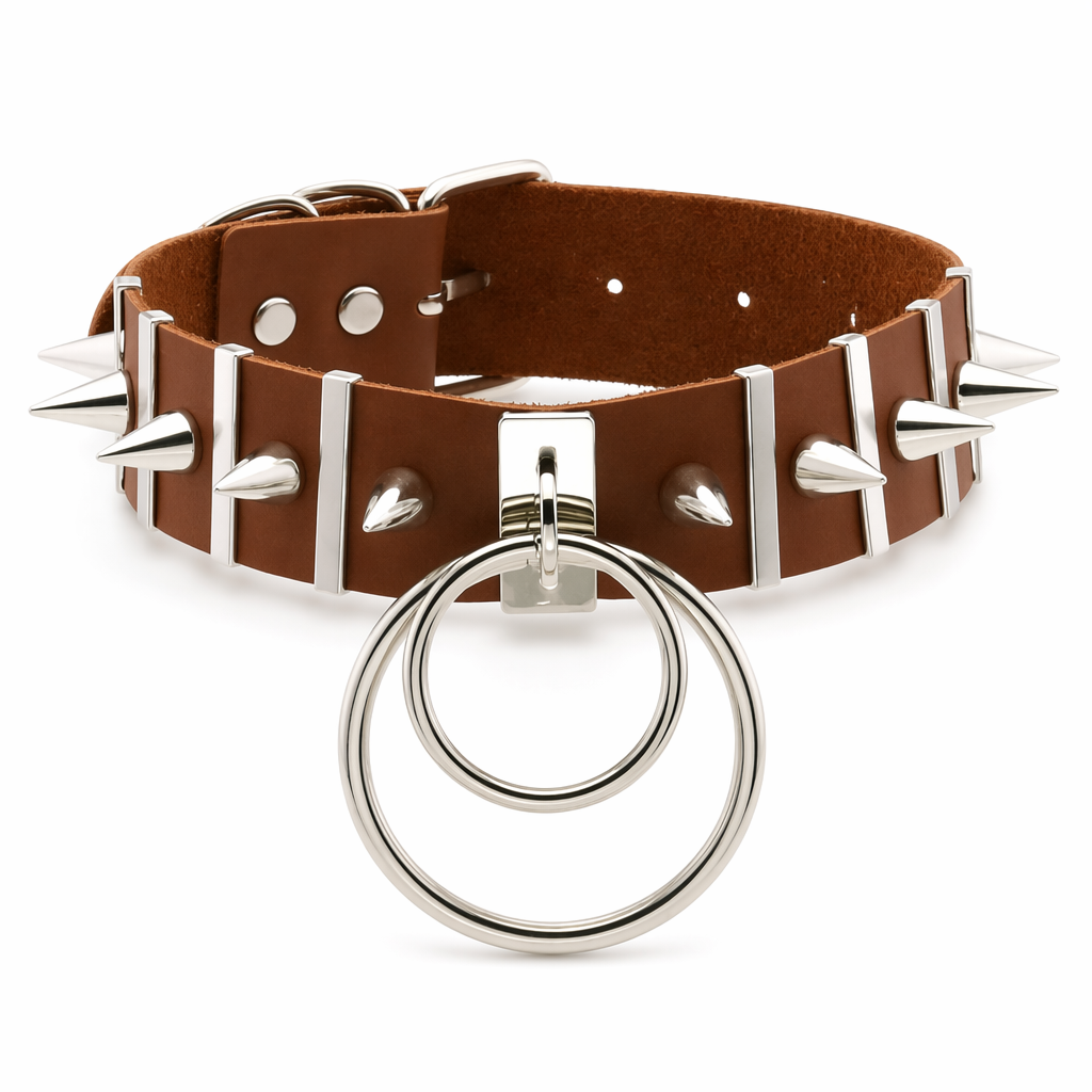 Melancholy Punk Choker brown