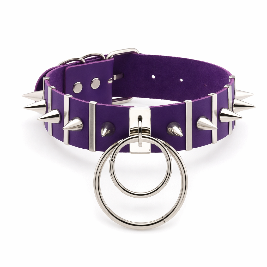 Melancholy Punk Choker purple