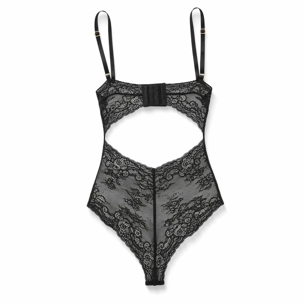 Black Cutout Bodysuit Default
