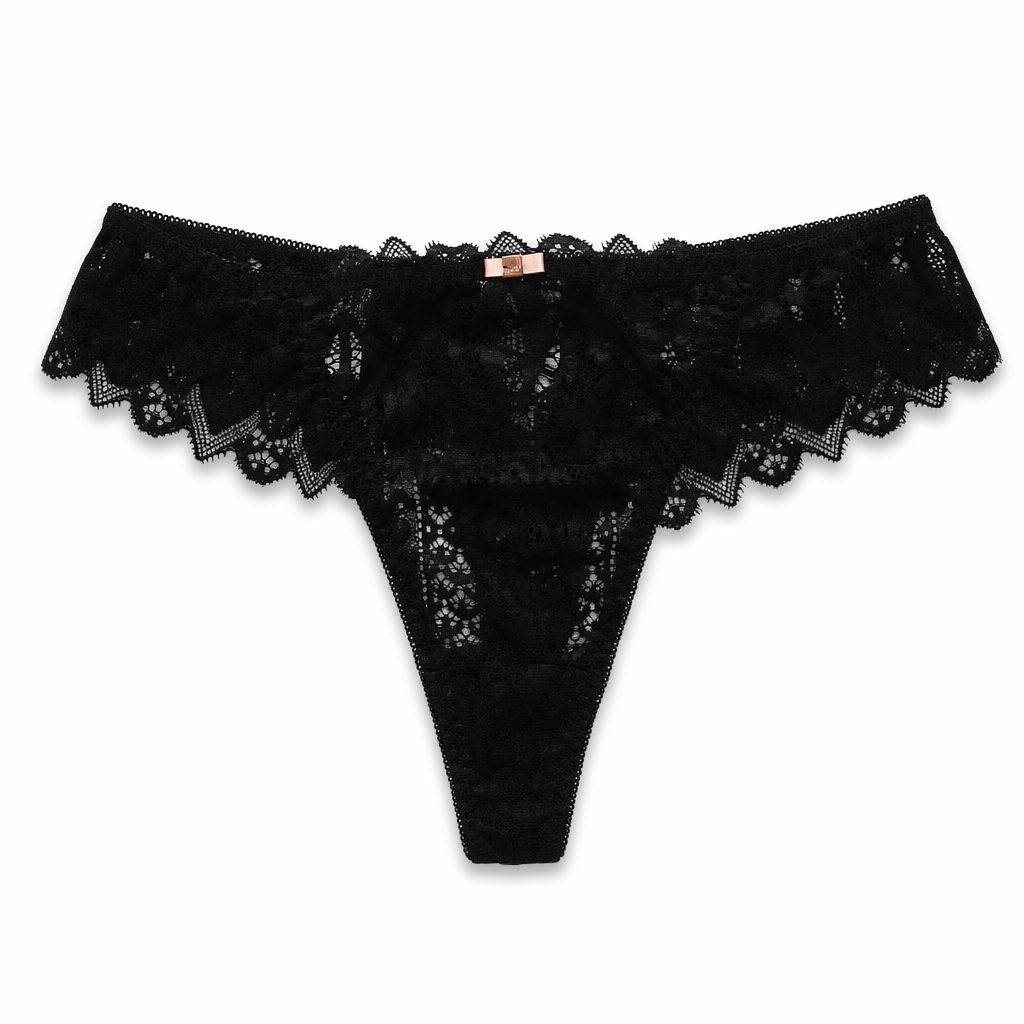 Cute Lace Black Undies Black