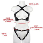 Dark Faux Leather Body Harness - The Cursed Closet
