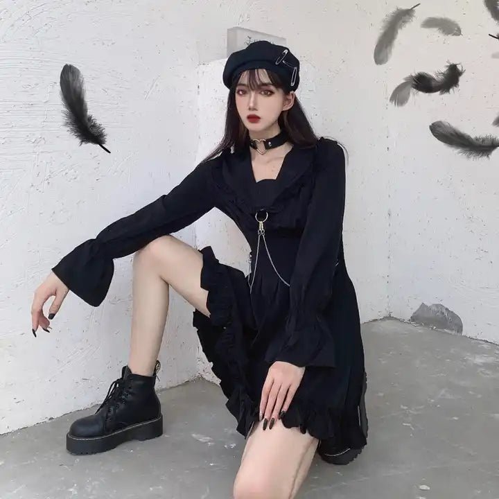 Gothic Chain Dress - The Cursed Closet