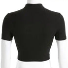 Elegant Ebony Crop Top - The Cursed Closet