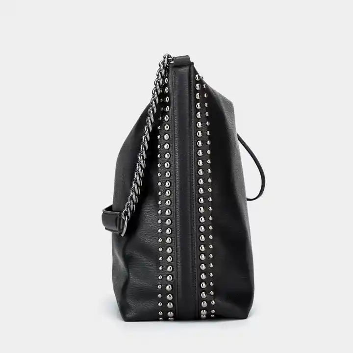 Ebony Buckle Shoulder Bag - The Cursed Closet