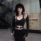 Faux Fur Hood Cropped Top - The Cursed Closet