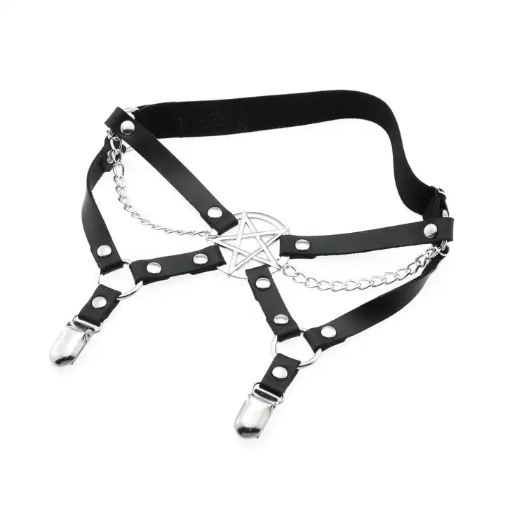 Ebony Gothic Thigh Strap - The Cursed Closet