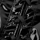 Goth Waist Corset in Serpent Black - The Cursed Closet