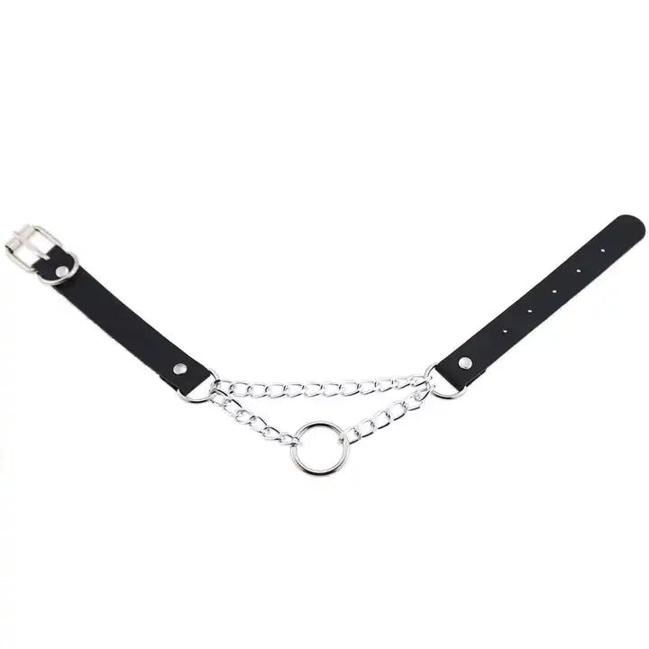 Faux Leather Padlock Choker - The Cursed Closet