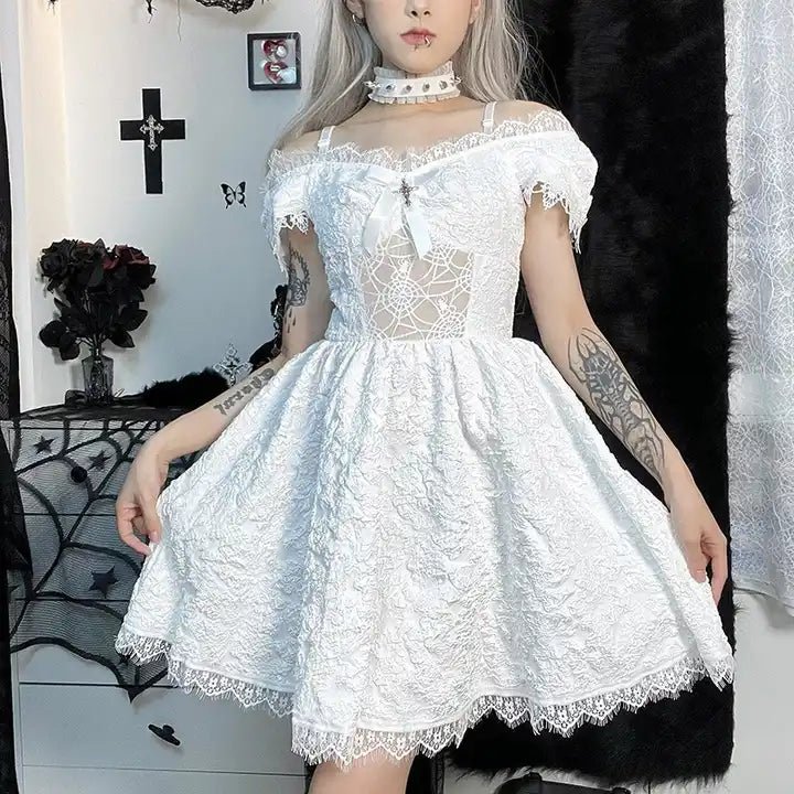 Gothic Lace Dress - The Cursed Closet