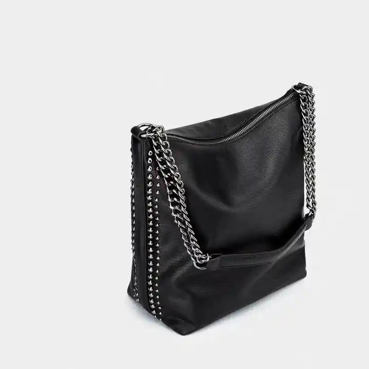 Ebony Buckle Shoulder Bag - The Cursed Closet