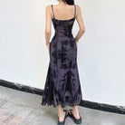 Doomed Mesh Tie - Dye Dress - The Cursed Closet