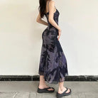 Doomed Mesh Tie - Dye Dress - The Cursed Closet