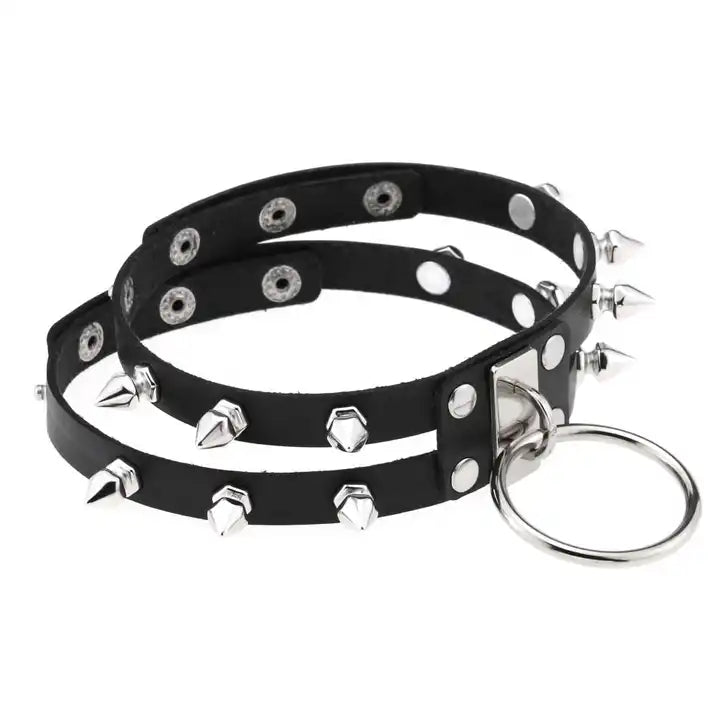 Double Line Rivet Necklace - The Cursed Closet