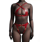 Dark Faux Leather Body Harness - The Cursed Closet