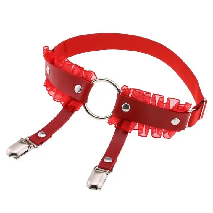 Gothic Lace Garter Clip Set - The Cursed Closet