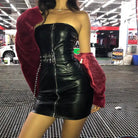 Faux Leather Mini Dress by Betty's - The Cursed Closet