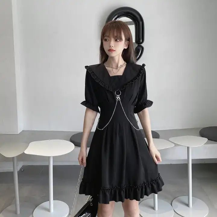 Gothic Chain Dress - The Cursed Closet