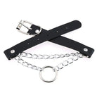 Faux Leather Padlock Choker - The Cursed Closet