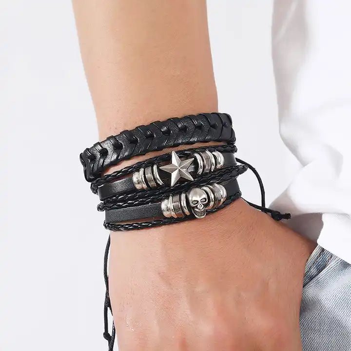 Black Skull Bracelet - The Cursed Closet