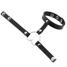 Gothic Leather Bracelet: Heart's Embrace - The Cursed Closet