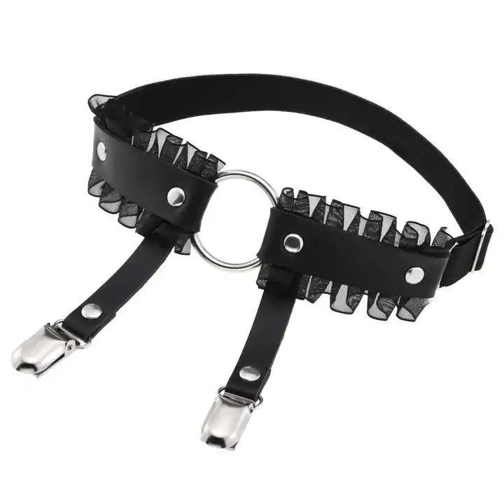 Gothic Lace Garter Clip Set - The Cursed Closet