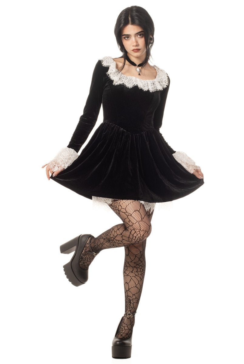 Velvet Widow Dress - The Cursed Closet