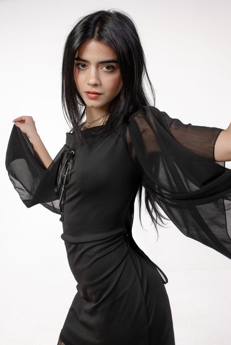 Forest Flower Mini Dress - The Cursed Closet