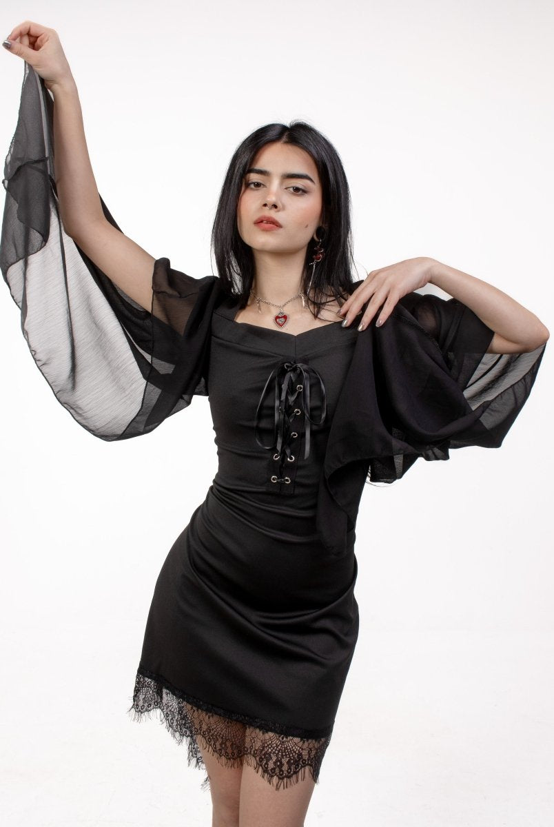 Forest Flower Mini Dress - The Cursed Closet