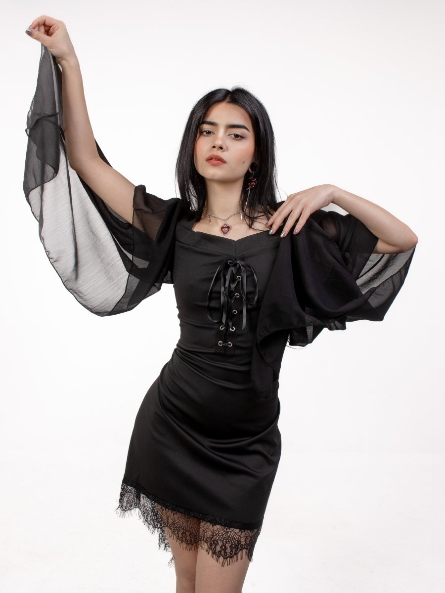 Forest Flower Mini Dress - The Cursed Closet