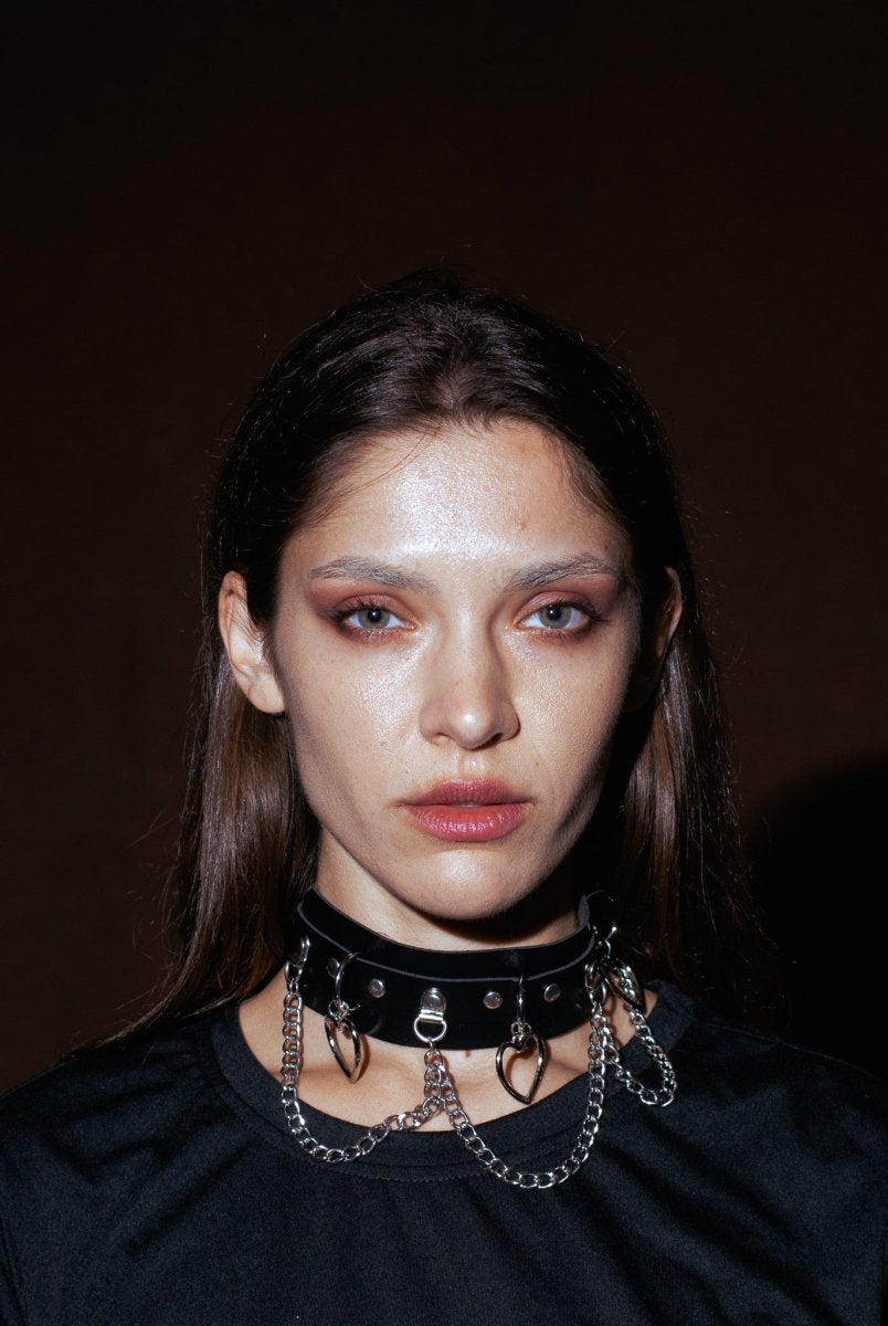 Noir Heart Necklace - The Cursed Closet