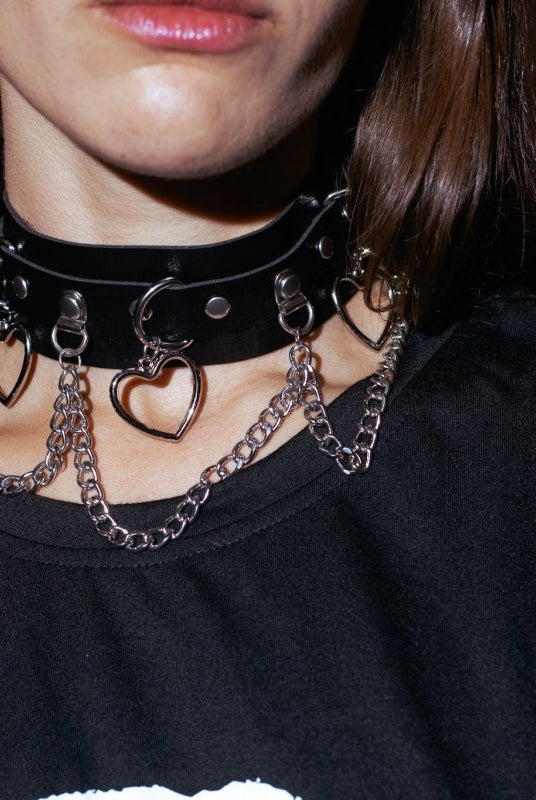 Noir Heart Necklace - The Cursed Closet