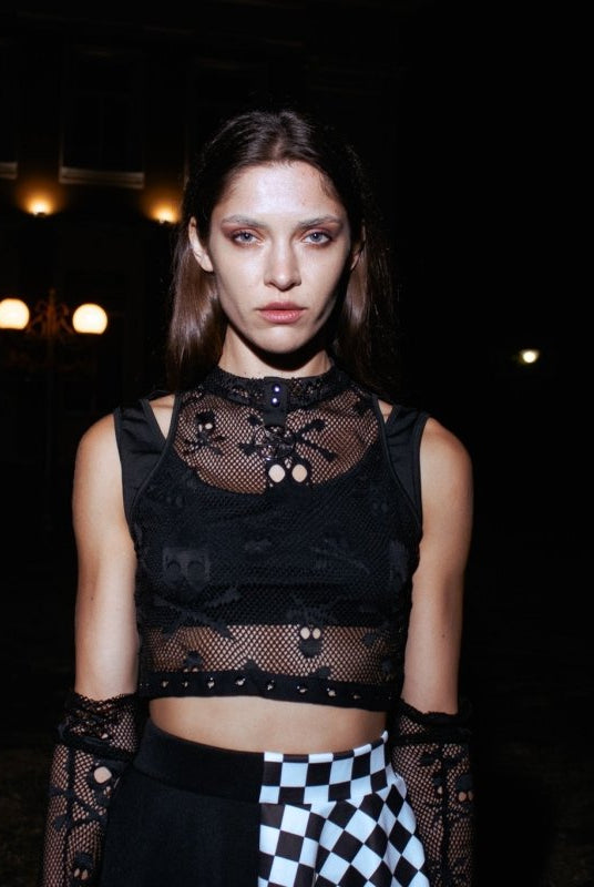 Raven’s Web Mesh Top - The Cursed Closet
