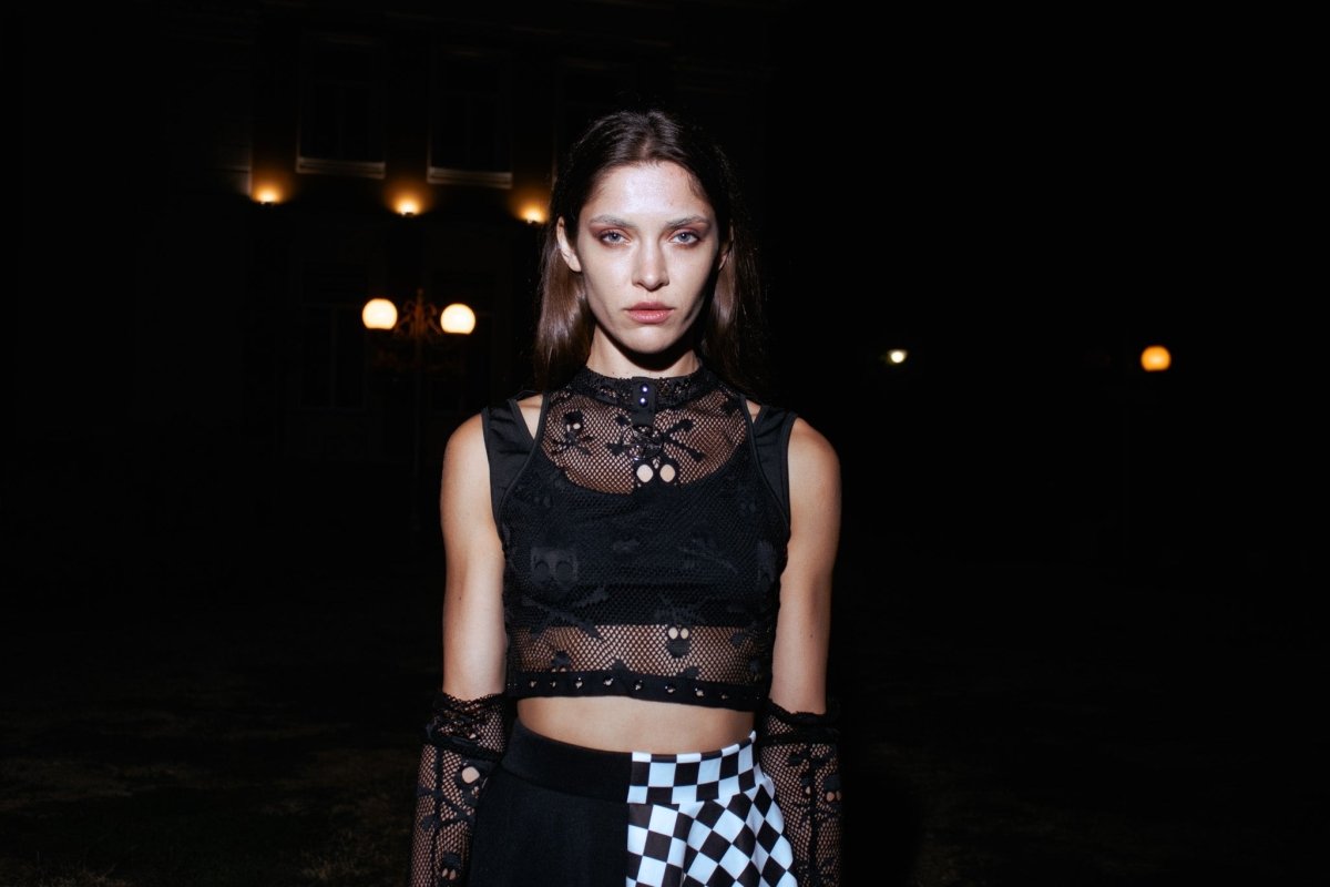 Raven’s Web Mesh Top - The Cursed Closet