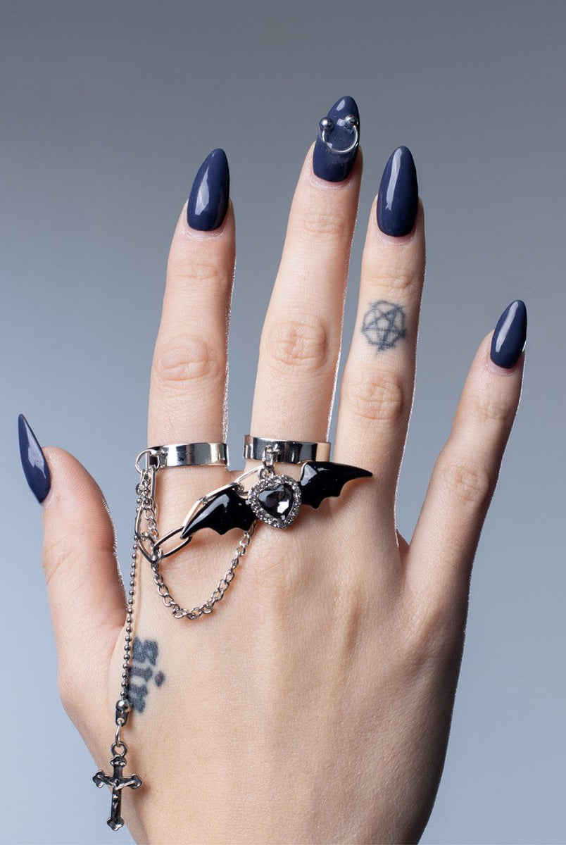 Nocturnal Royal Cross Ring - The Cursed Closet