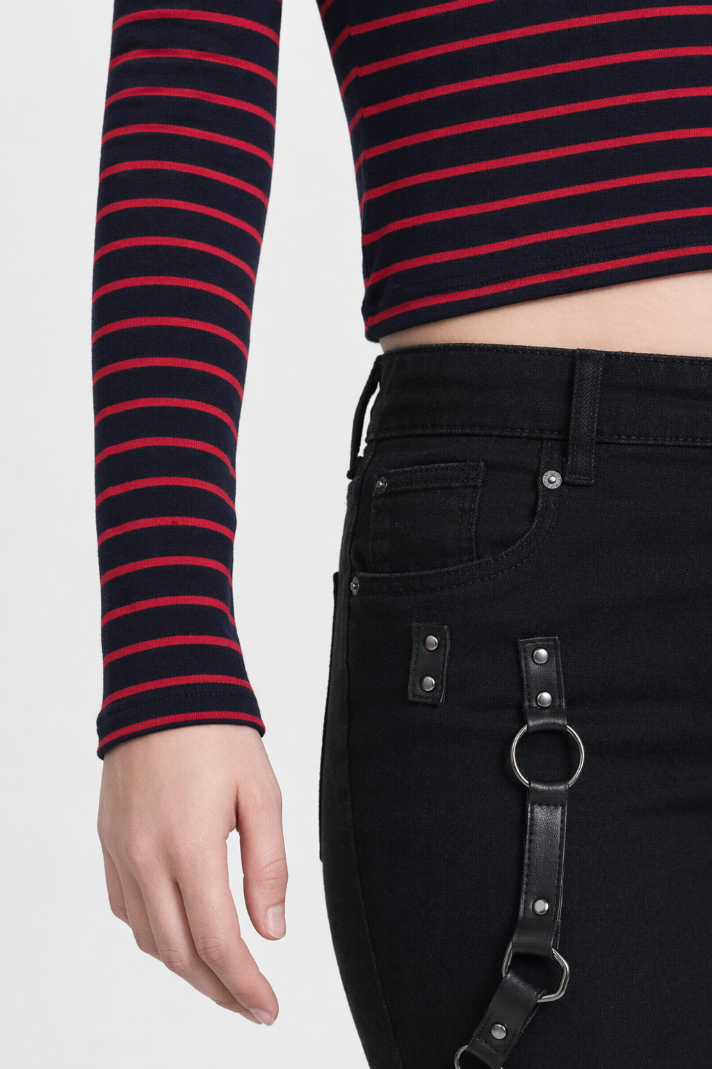 Red & Black Striped Top Default Title