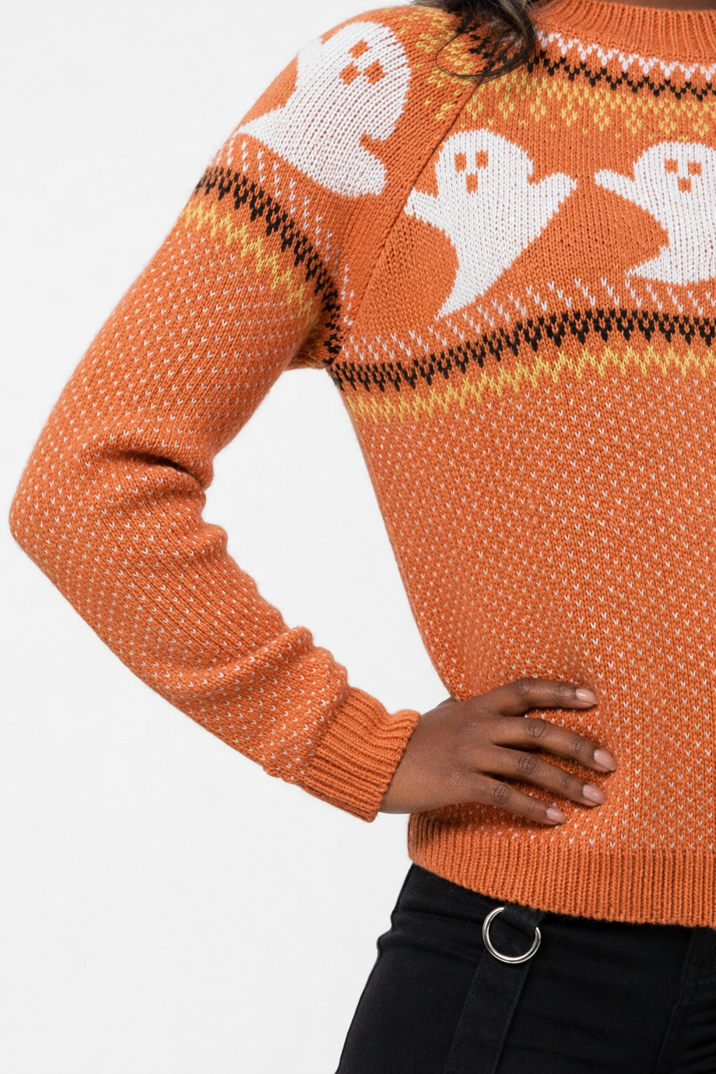 Casper's Orange Ghost Sweater Default Title