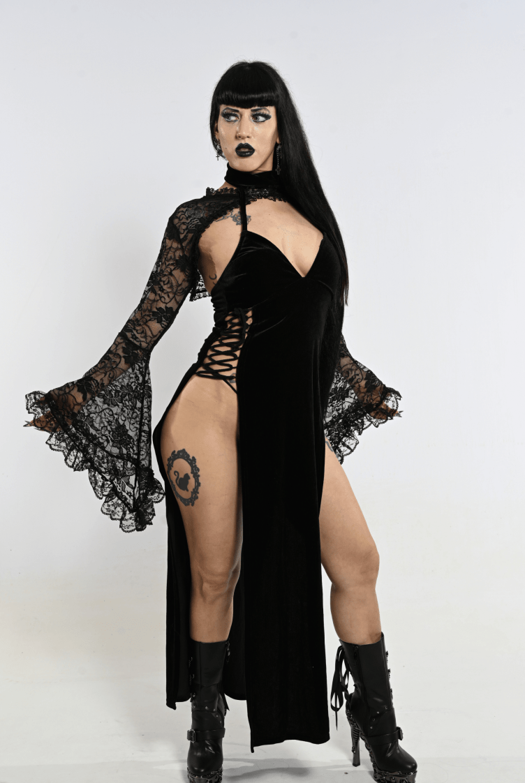 Raven's Split Dress - The Cursed Closet