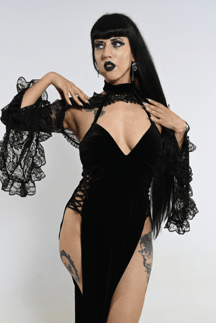 Raven's Split Dress - The Cursed Closet
