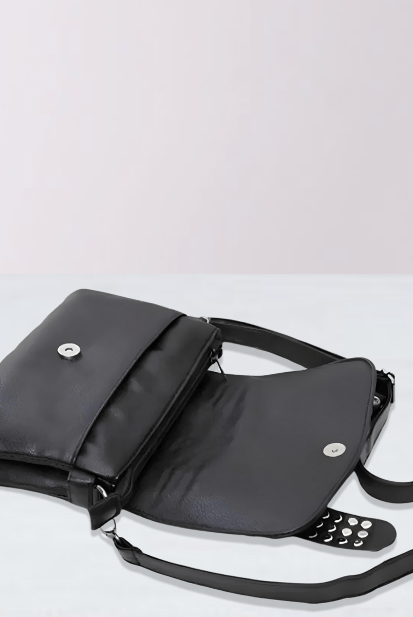 Black Skull Rivet Bag - The Cursed Closet