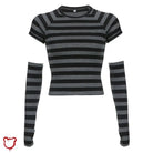 Academic Striped T-Shirt - The Cursed Closet