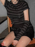 Academic Striped T-Shirt - The Cursed Closet