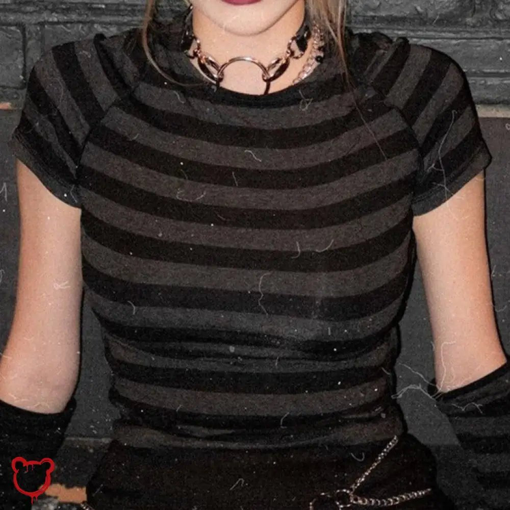 Academic Striped T-Shirt - The Cursed Closet