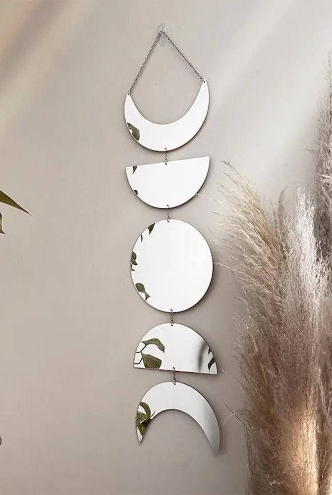 Acrylic Sun Moon Wall Mirror - The Cursed Closet