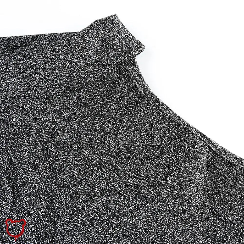 Agony' Grey Grunge Crop Top - The Cursed Closet