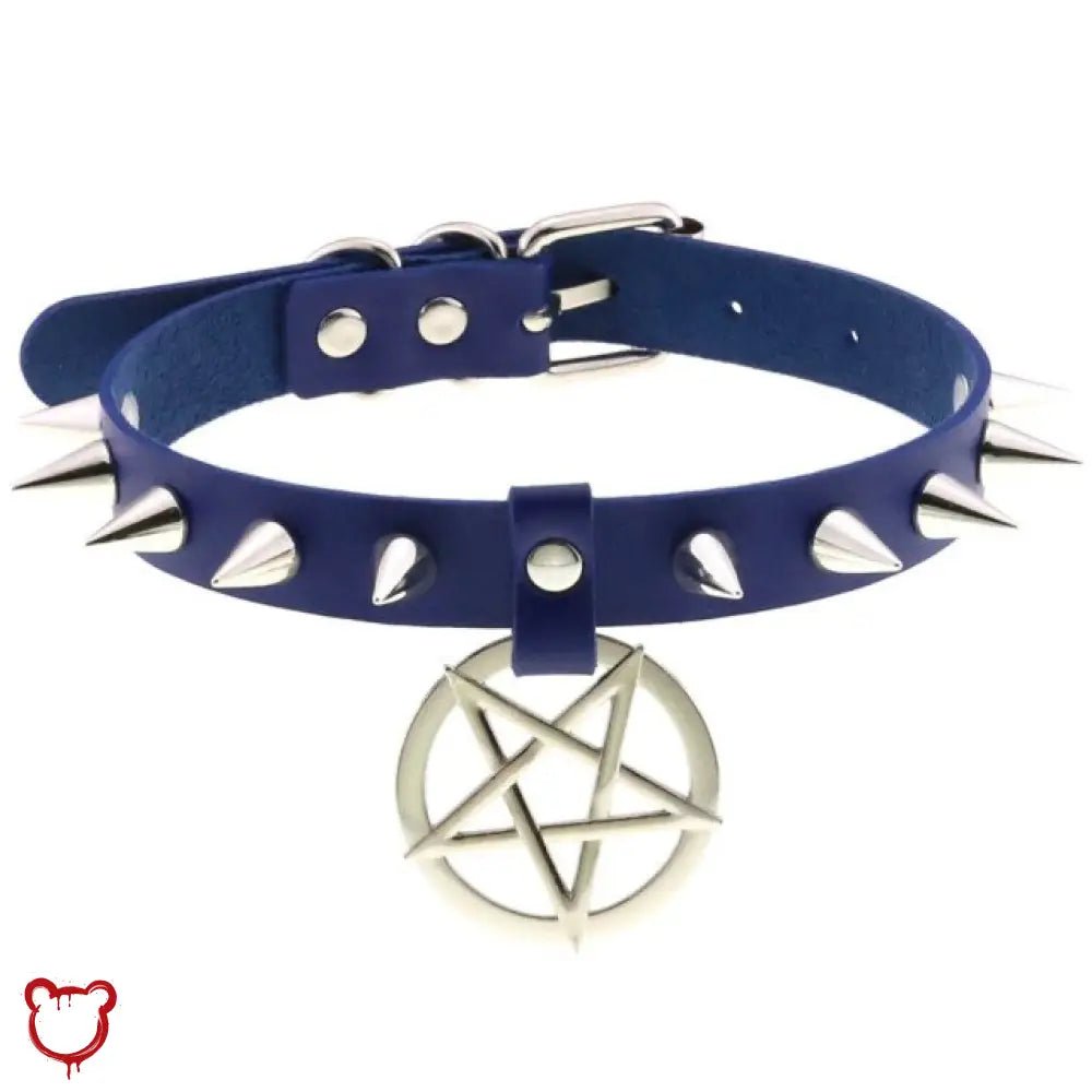Alt Gothic Spike Choker - Darkest Depths - The Cursed Closet