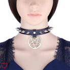 Alt Gothic Spike Choker - Darkest Depths - The Cursed Closet