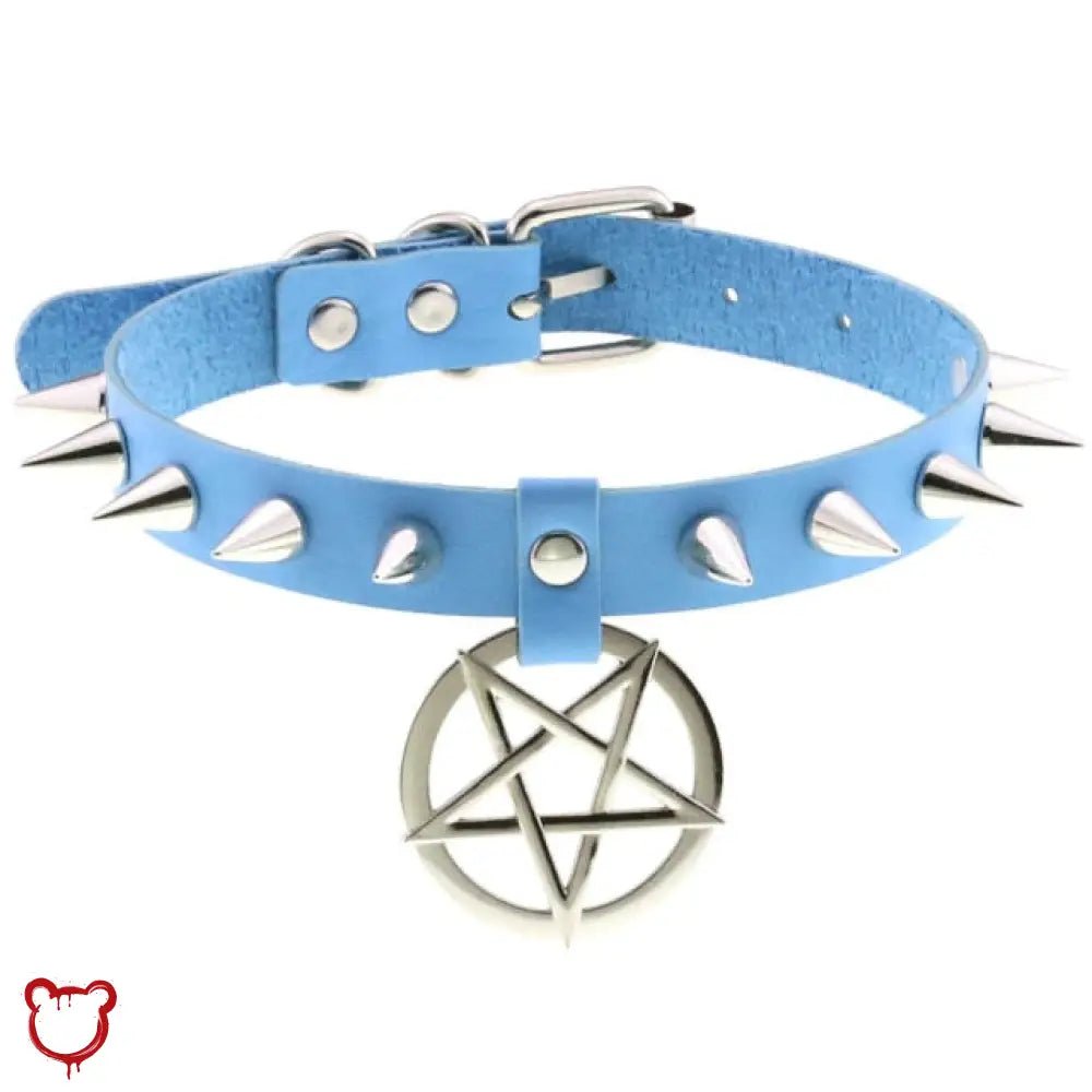 Alt Gothic Spike Choker - Darkest Depths - The Cursed Closet