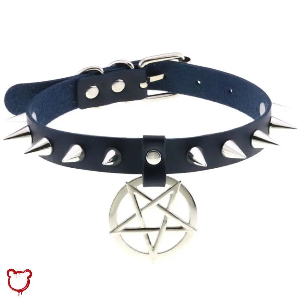 Alt Gothic Spike Choker - Darkest Depths - The Cursed Closet