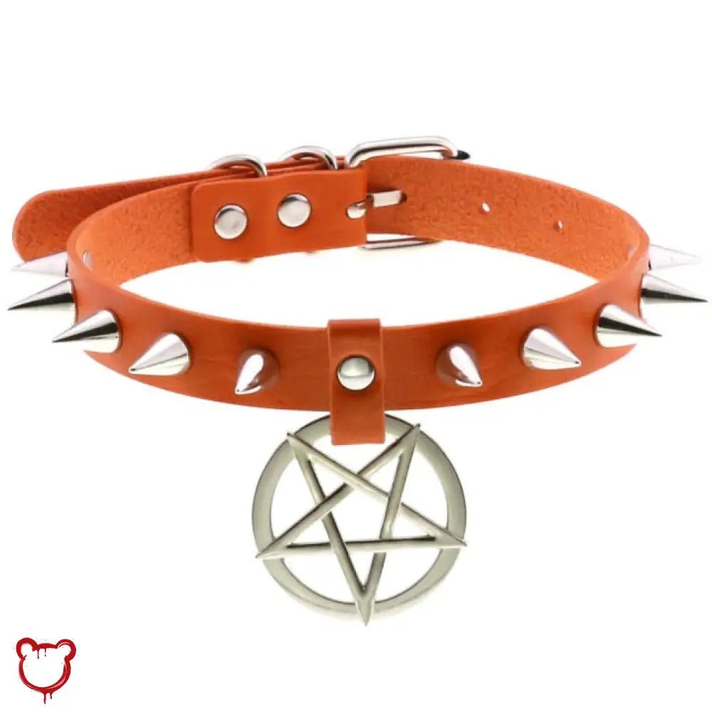 Alt Gothic Spike Choker - Darkest Depths - The Cursed Closet